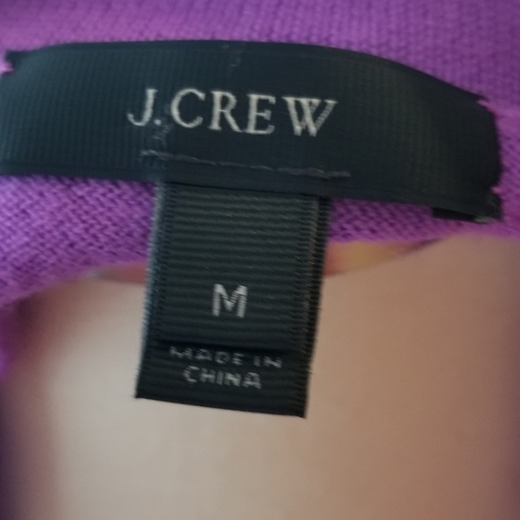 J Crew Tilly Purple Merino Wool Sweater Size M - Picture 5 of 7